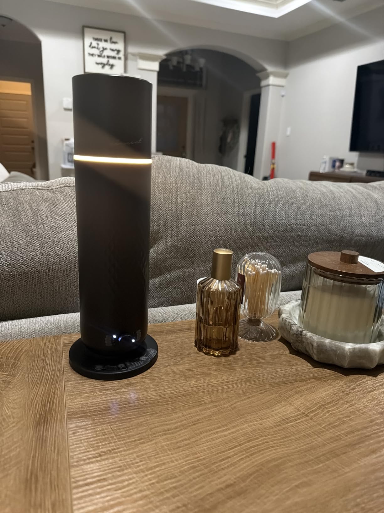 The AirScent Waterless Diffuser - Cold Air Scent Diffuser Oil Machine | For Homes, Offices, Hotels and Spas - Aromatherapy Diffuser For Aesthetic Scenting - Black - 4.05 Oz - Fragrance Not Included customer photo 1