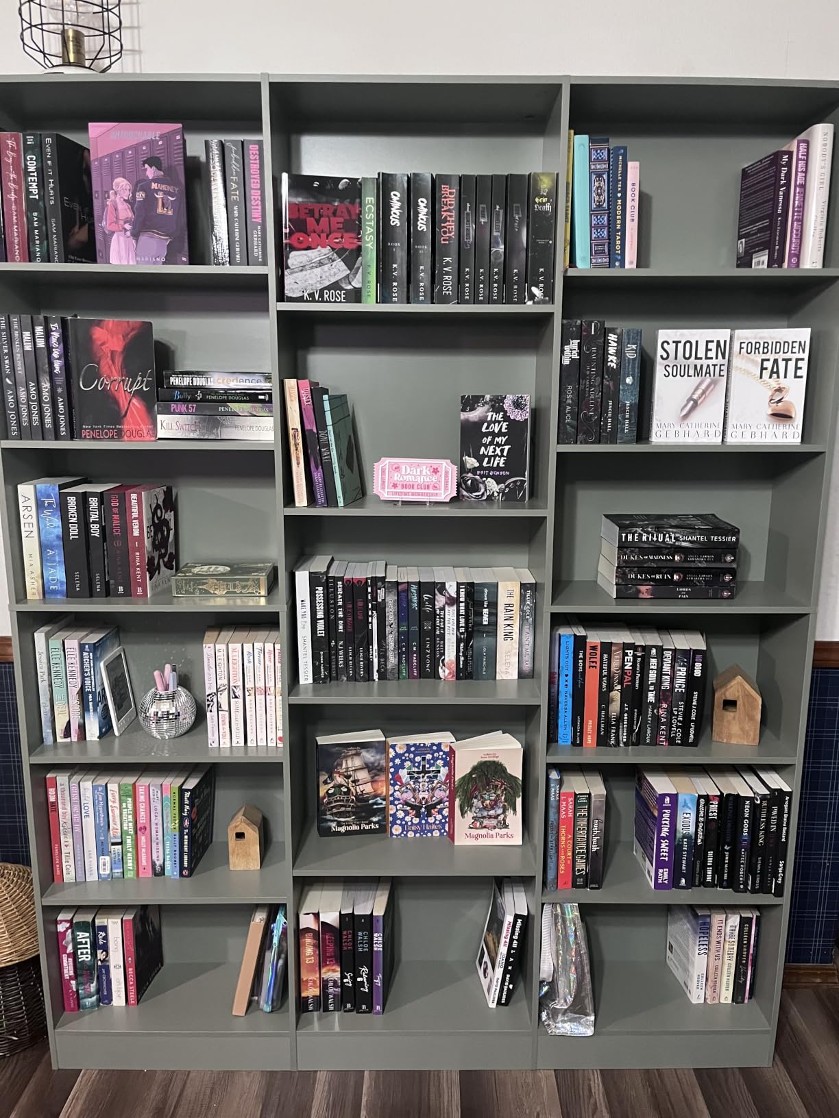 FACBOTALL Triple Wide Bookshelf, Large Bookshelf with 17 Display Shelves customer photo 2