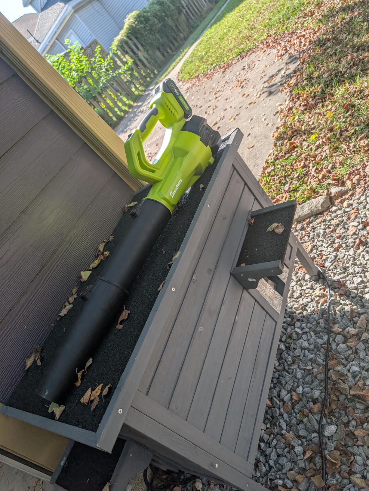 Leaf Blower Cordless with 2 Battery and Charger, Electric Powerful Blower customer photo 1
