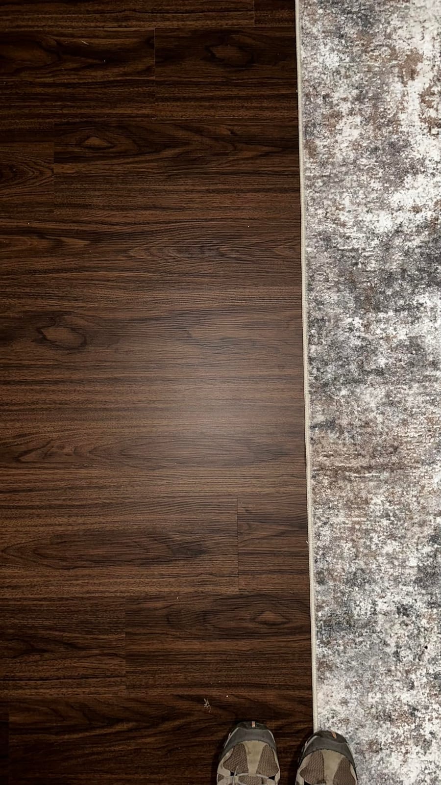 SPC Click Lock Luxury Vinyl Flooring Plank | 21.4 Sq.Ft | Thick 5 mm | Wood Floating LVP Floor Tile| 100% Waterproof |Rigid Core|Use for Indoor/Commercial/Office | (Walnut) customer photo 1