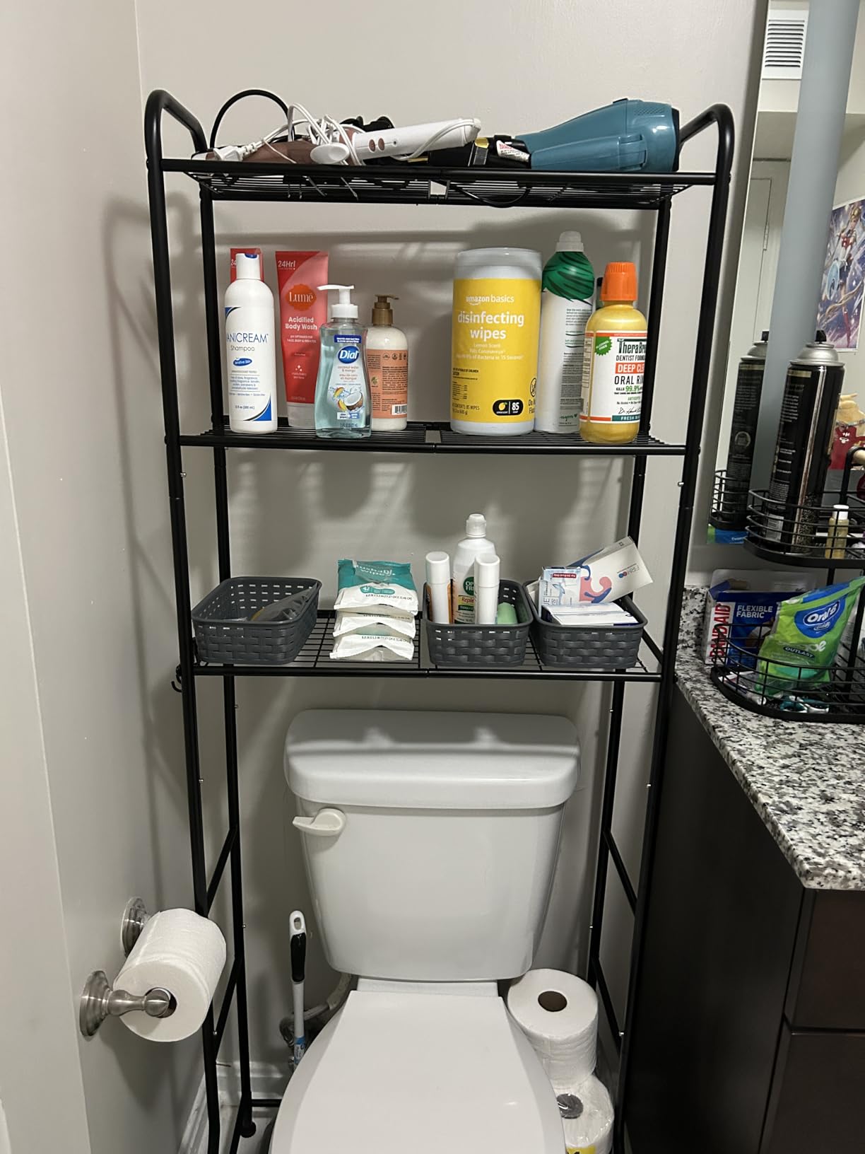 Kitsure Over Toilet Storage Rack, 63.2