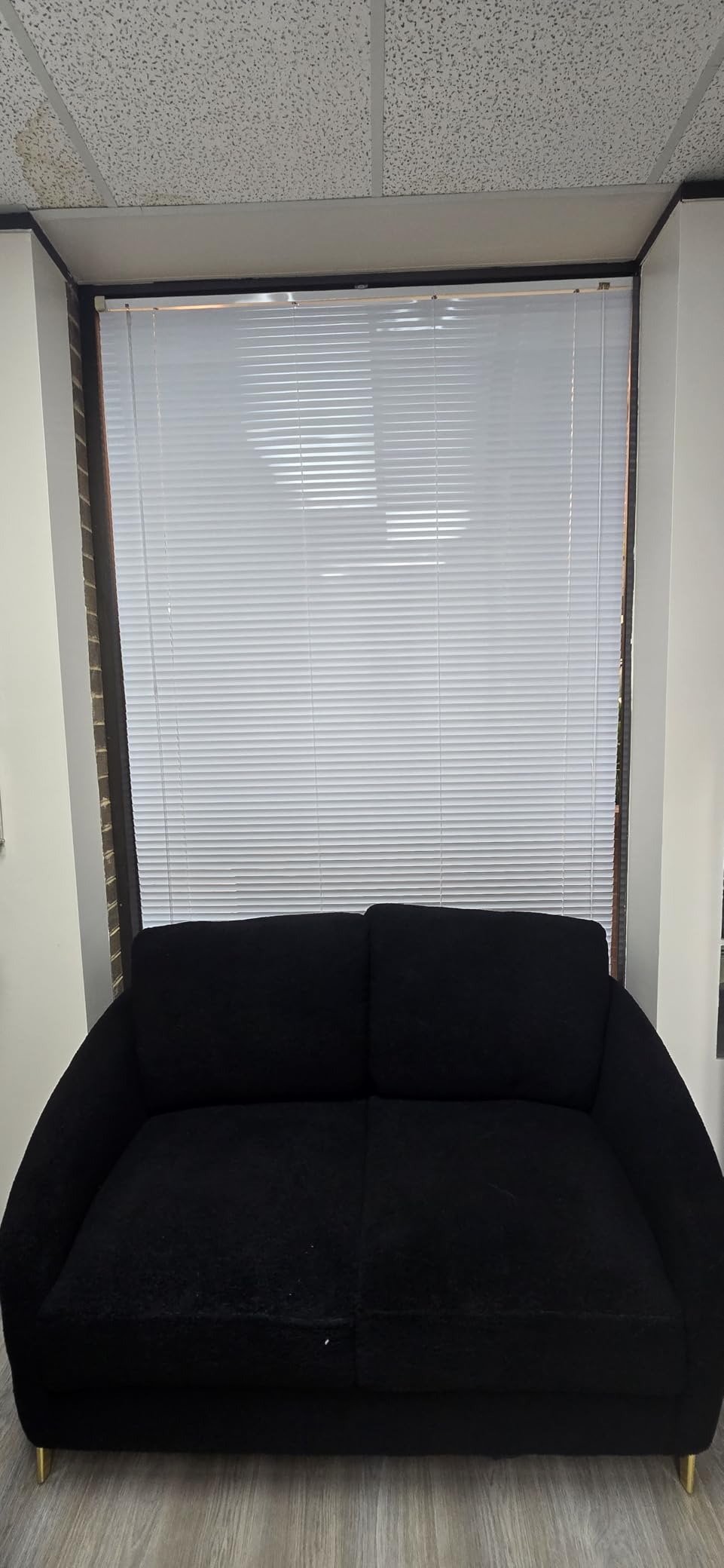 Aluminum Mini Blinds 1 Inch Metal Slat Darkening Venetian Blind Horizontal Window Shades For Office Home Windows Custom Size Cordless Blinds(White) customer photo 2