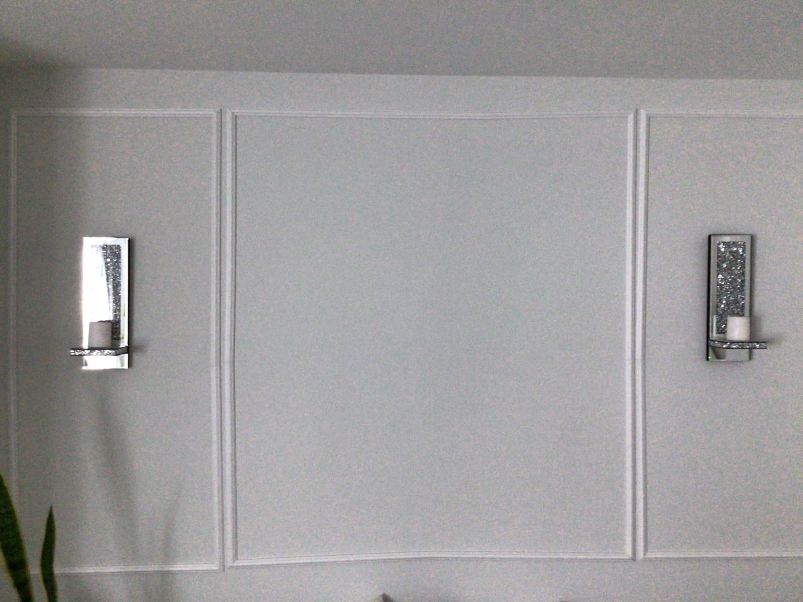 3 Set Peel and Stick Wall Molding Kit,Pre Cut Wainscoting Panels,24x60in customer photo 1