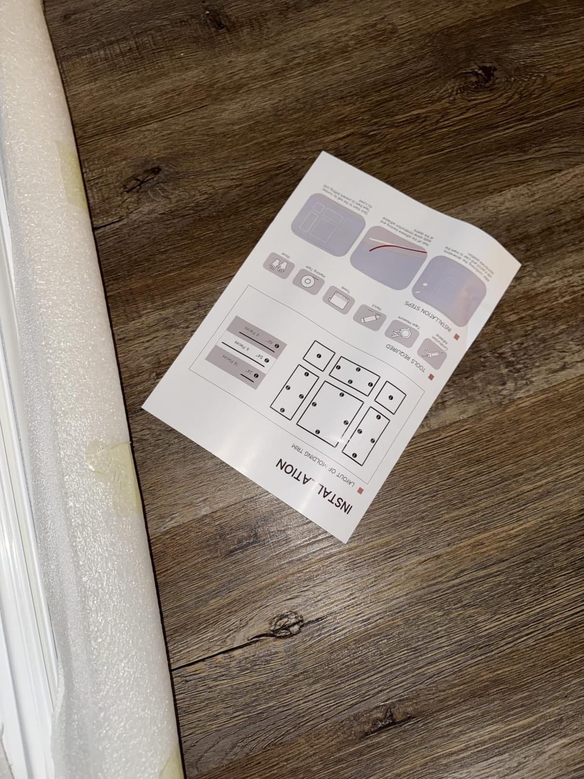 Peel and Stick Wall Molding Kit Set of 6 Frames customer photo 1