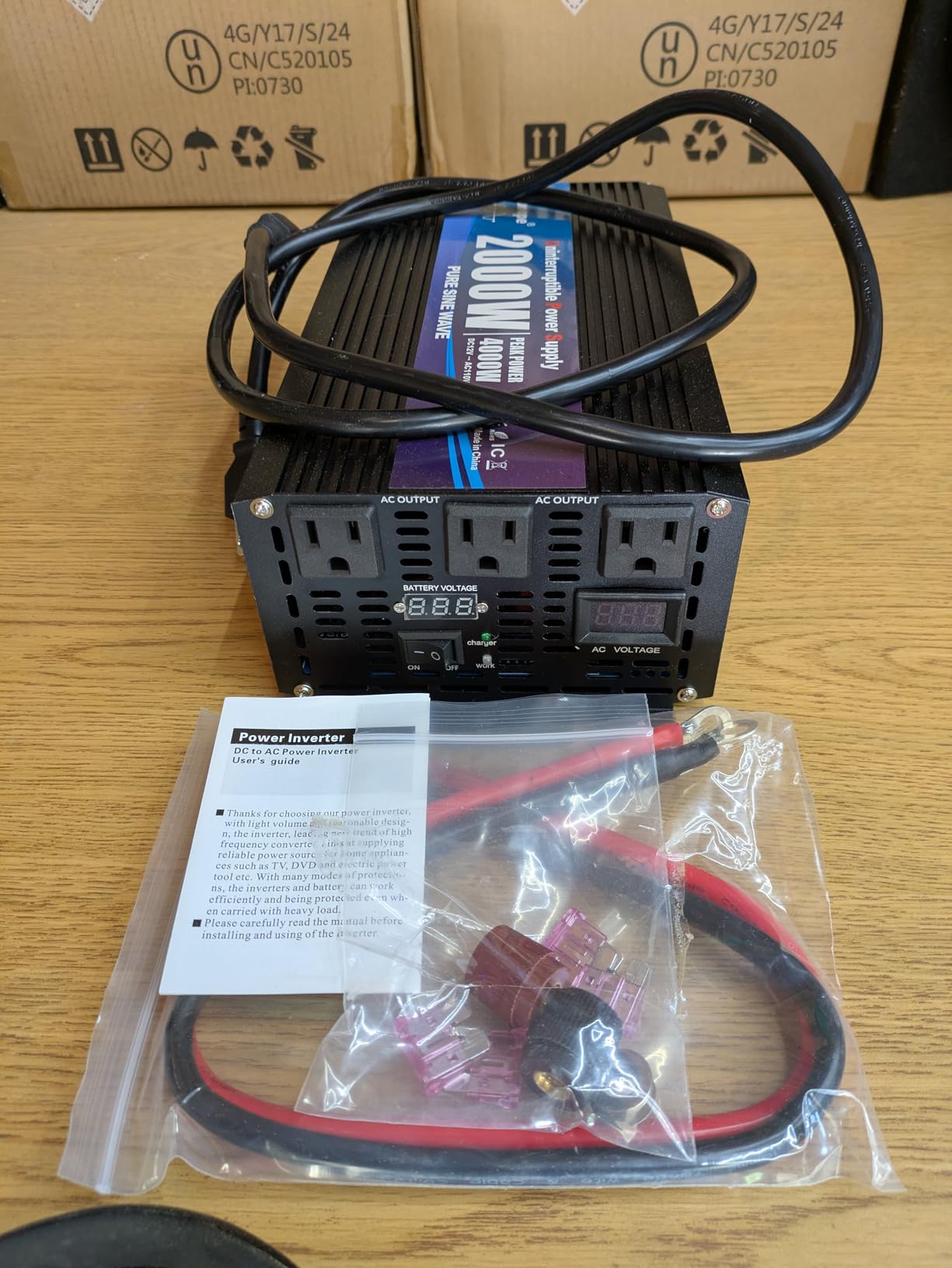 Cantonape 2000W Sump Pump Backup Battery System, Pure Sine Wave Output, Automatic Switching customer photo 1