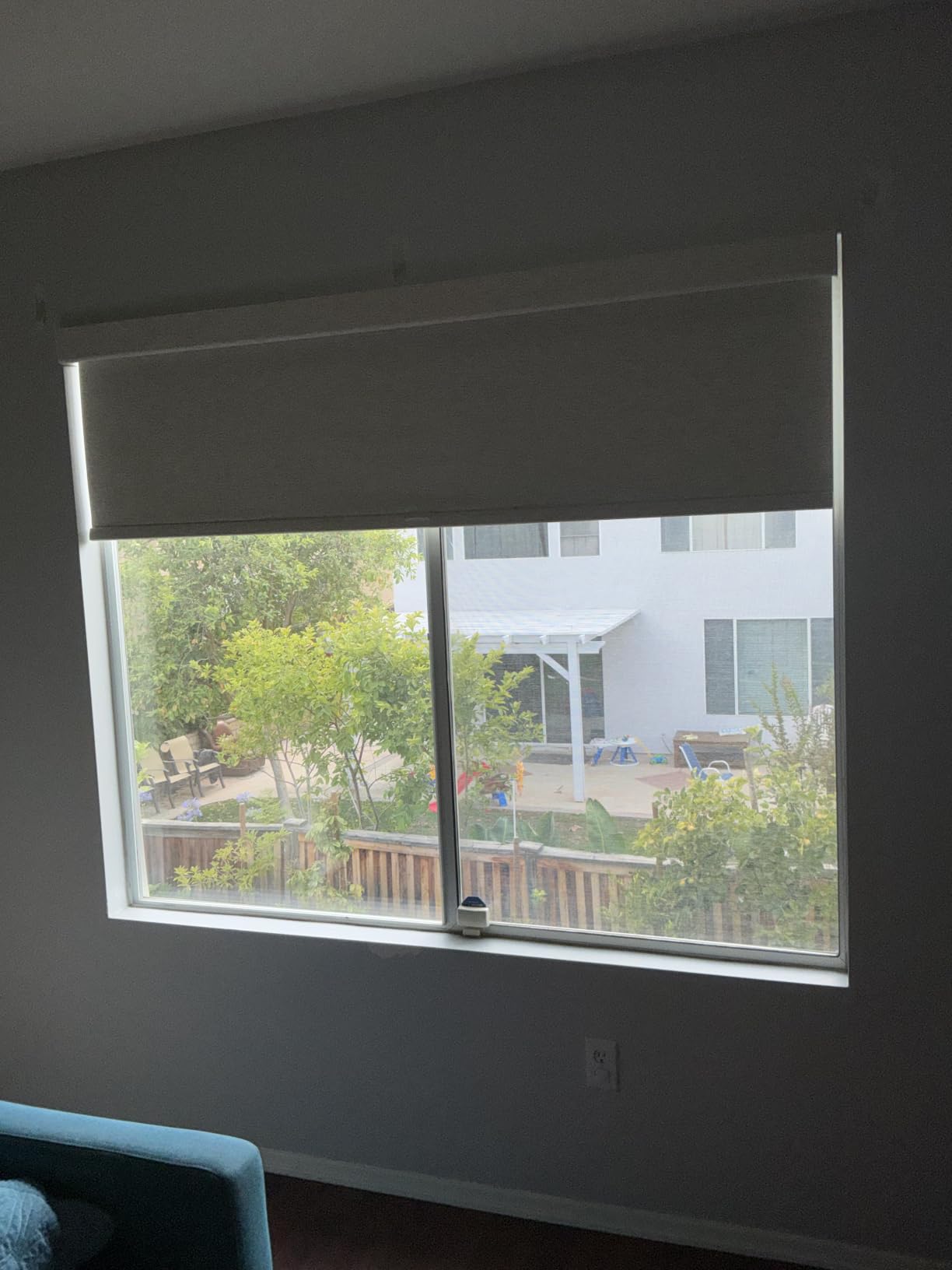 Persilux Blackout Roller Shades for Window Blinds,Cordless,Linen Fabric,Thermal Insulated Fabric UV Protection Shades for Home,Office,Bedroom,Door,Blackout-Cream,34 1/2