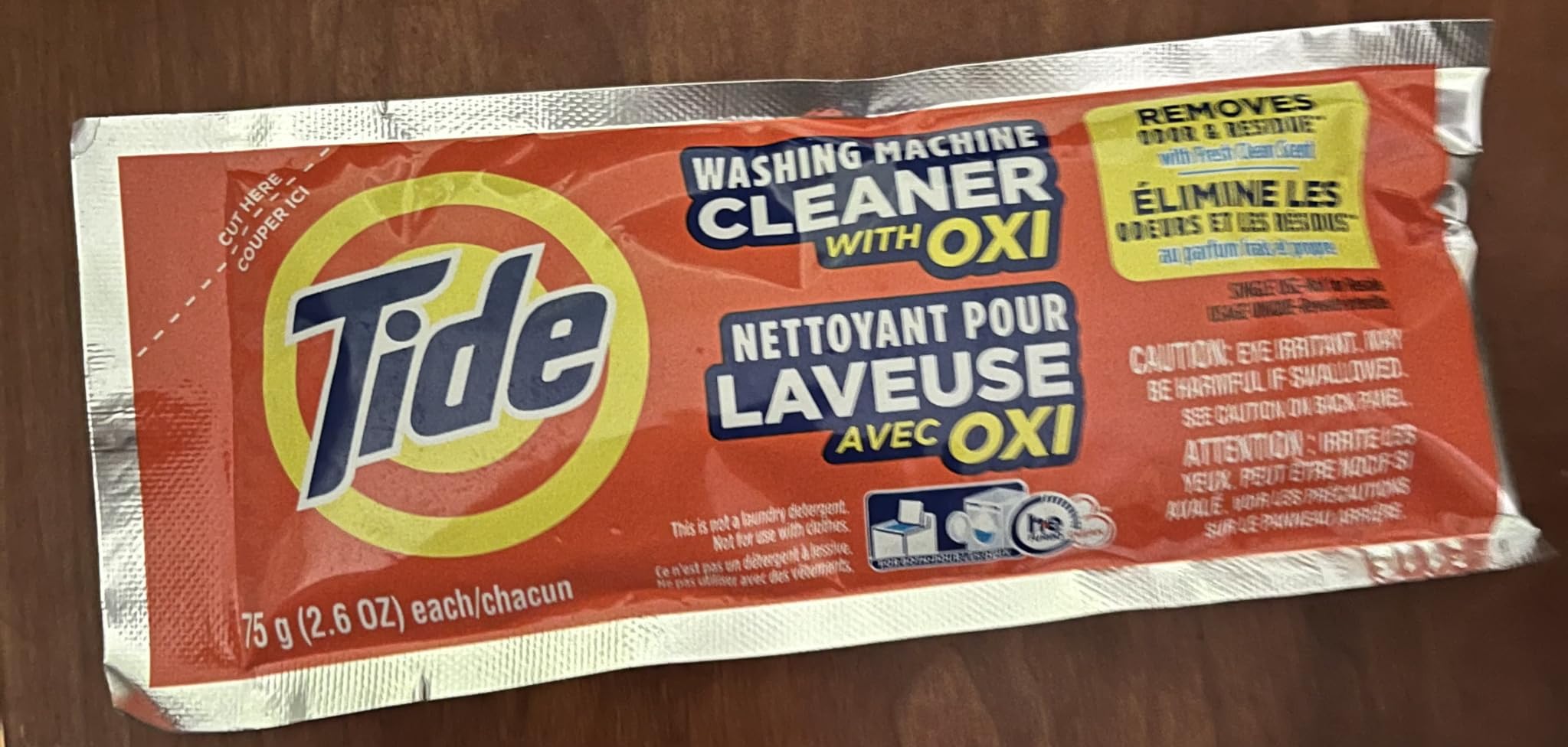 Tide Washing Machine Cleaner 52 Week Supply with Oxi for Front and Top Loader Washer Machines, Deep Cleaning Residue & Odor Eliminator, 12 Month Supply customer photo 1