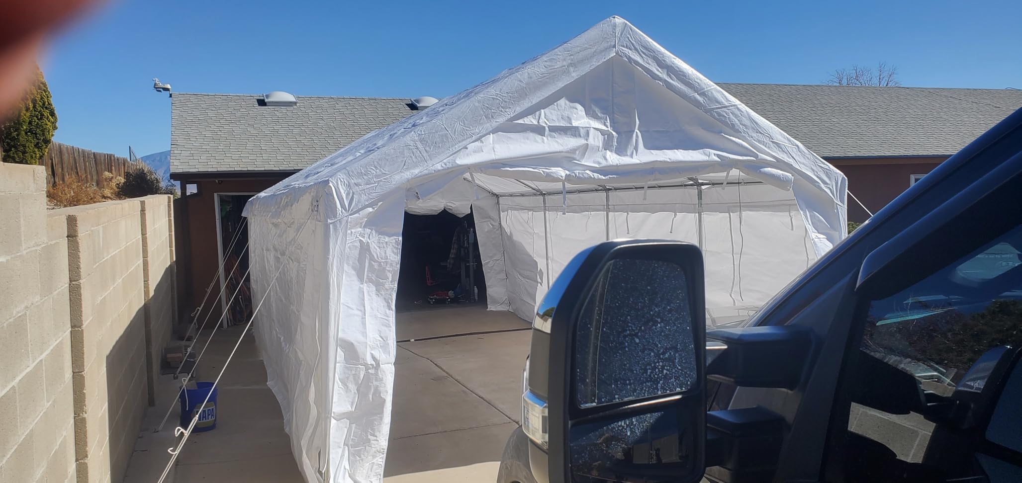 Quictent Heavy Duty 13x25 ft Carports with Side Zipper Doors customer photo 1