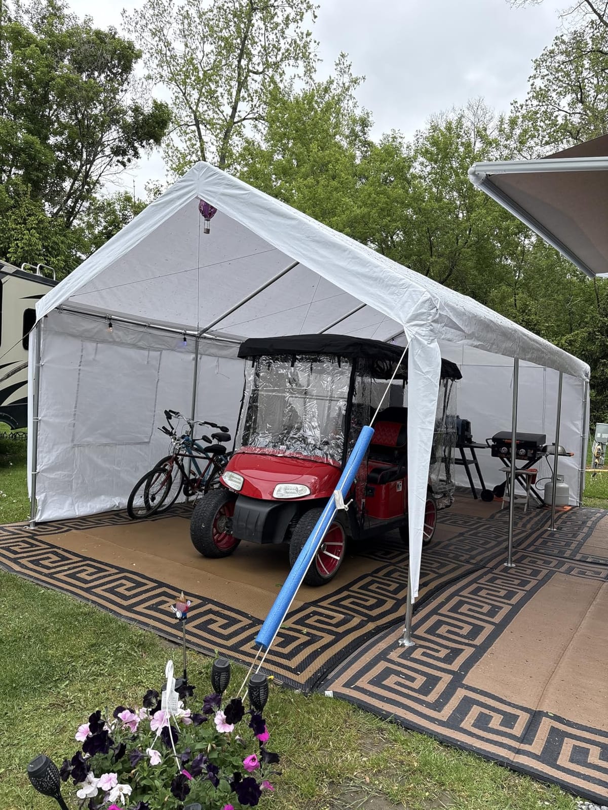 Quictent Heavy Duty 13x25 ft Carports with Side Zipper Doors customer photo 2