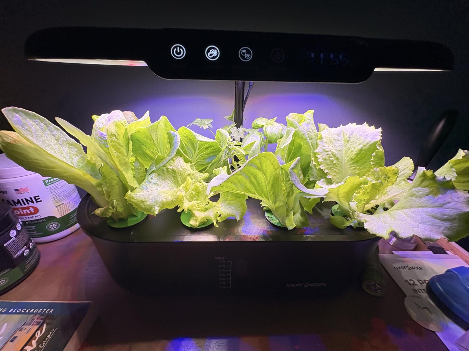 Ahopegarden Hydroponics Growing System: 12 Pods with Smart Env.Detection customer photo 1