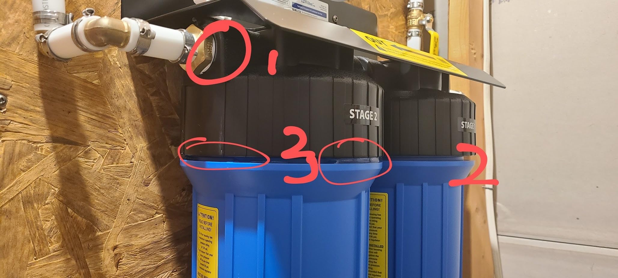 iSpring PFAS & Heavy Metals Whole House Water Filter System, SGS-Tested to Reduce 99% PFAS, 2-Stage Filtration Removes Lead, Heavy Metals, Chlorine, Sediment & Odor, 1