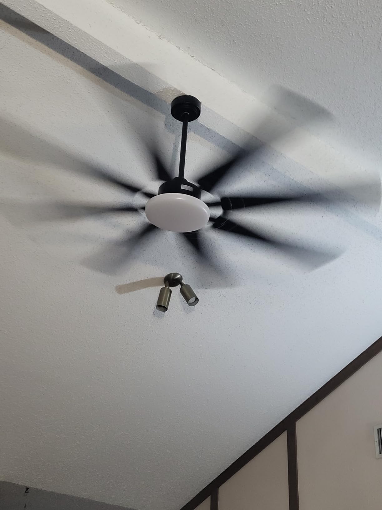 Amico 72 Inch Ceiling Fans with Lights and Remote, Black Large Ceiling Fan customer photo 1