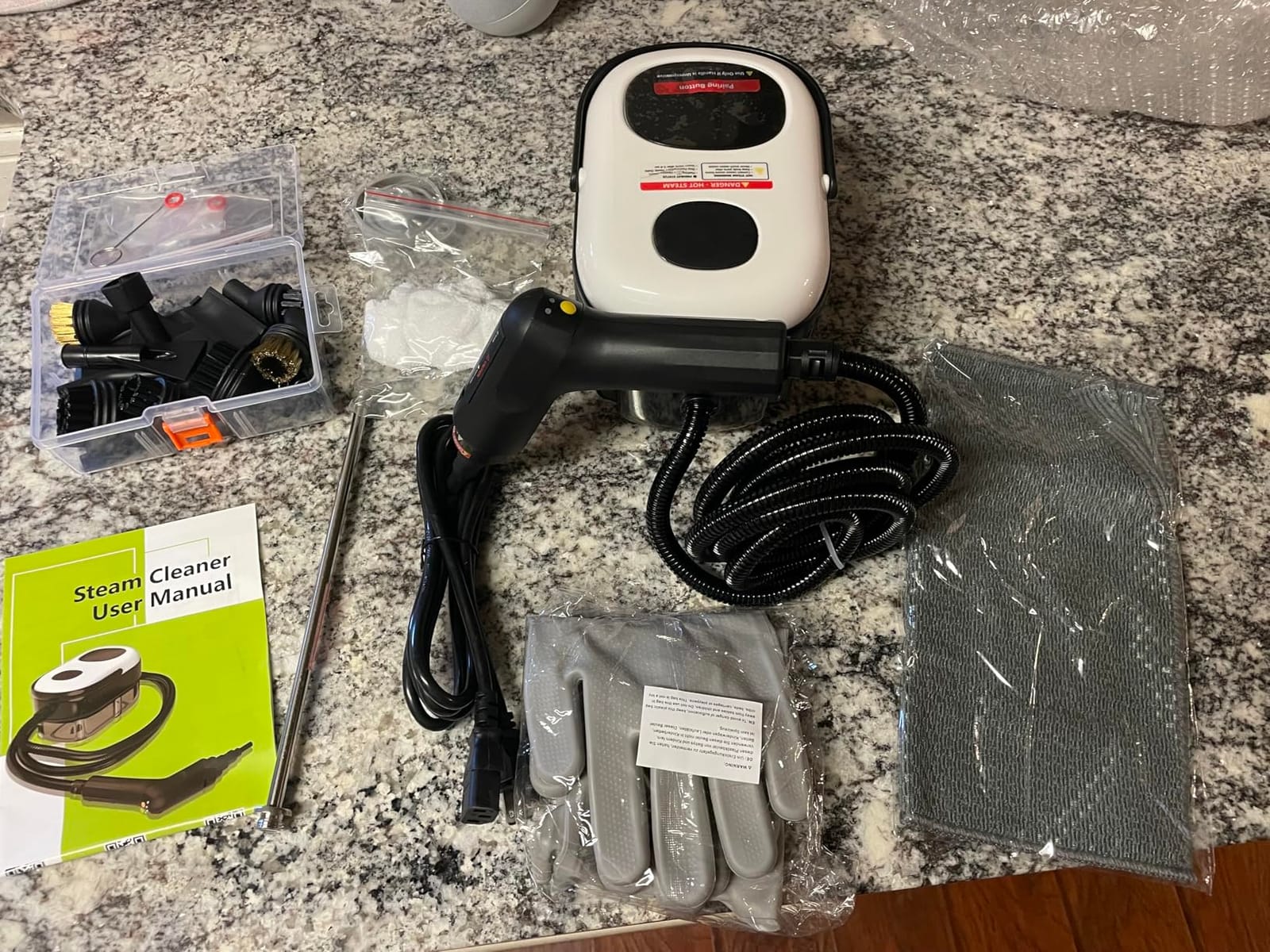 Pressurized Handheld Steam Cleaner for Home, 3-Level Adjustable Steam customer photo 1