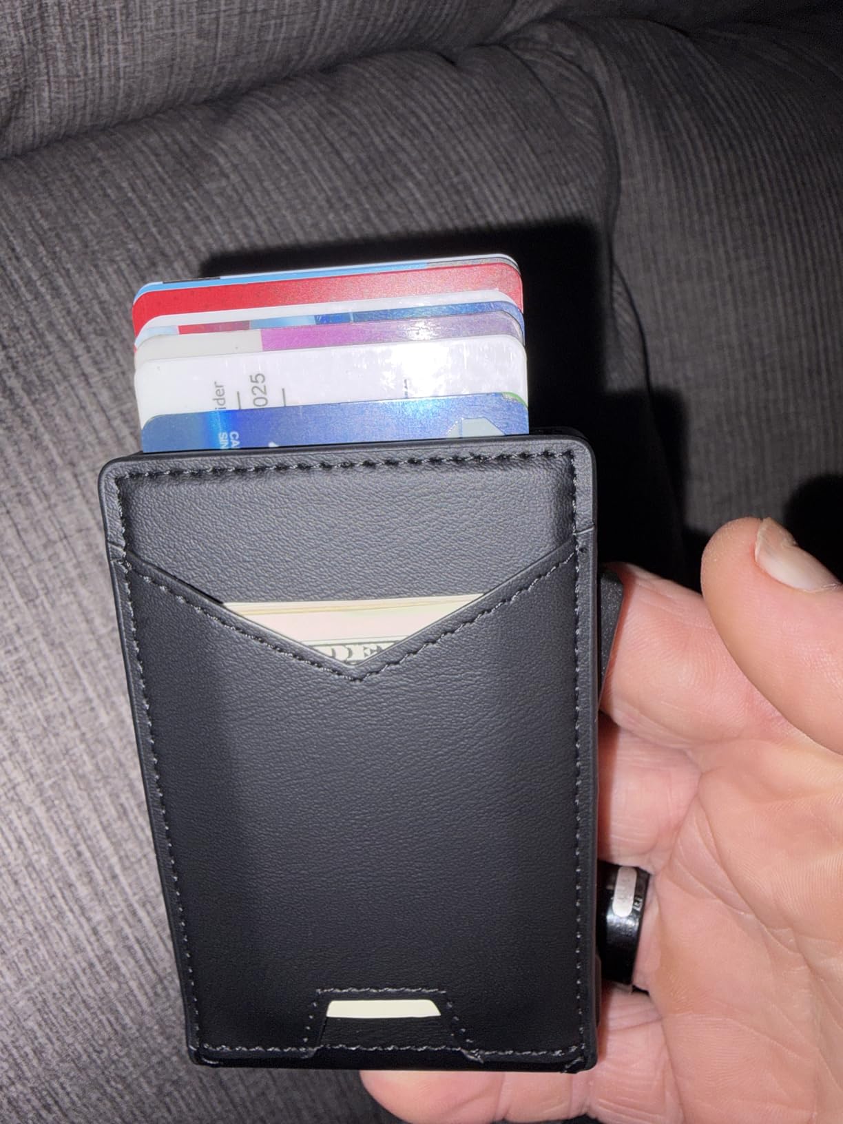 Wallet for Men RFID Wallet with 2 ID Windows & Money Clip, Slim Card Holder customer photo 1