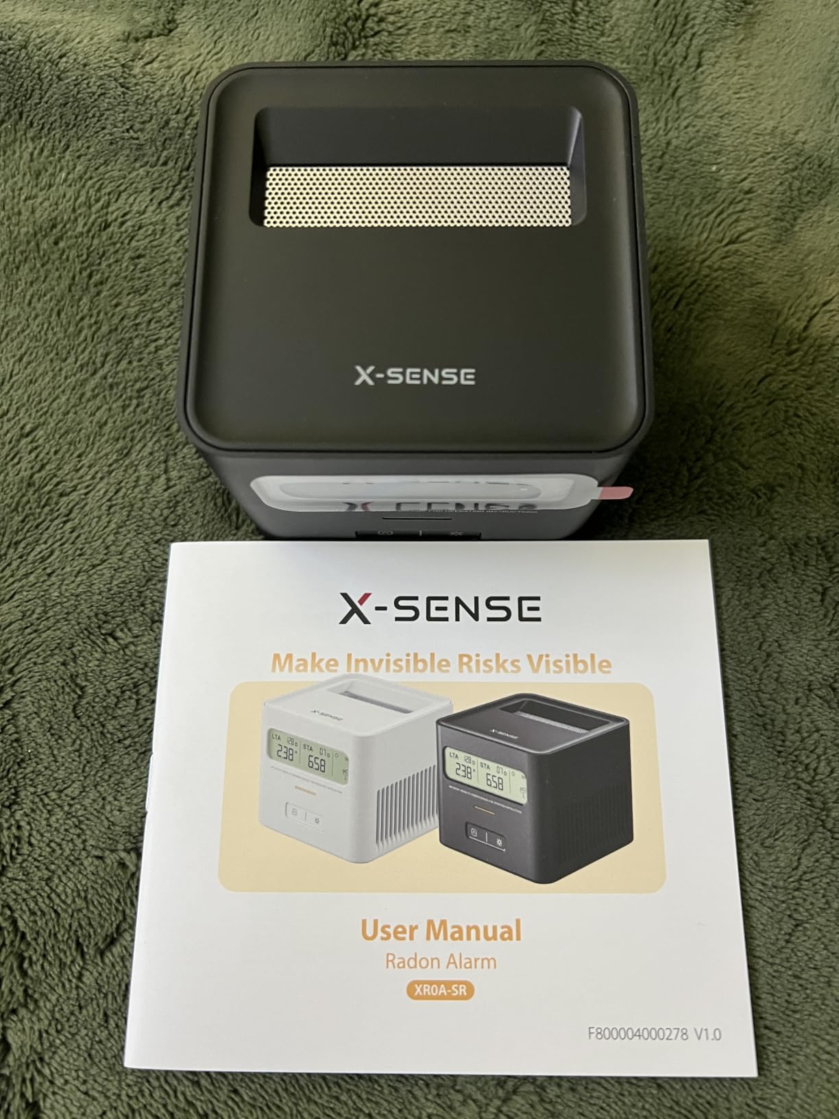 X-Sense Radon Detector for Basement, Zero Lab Fees, XR0A-SR - Up to 90% Accuracy in 7 Days, 999-Day Radon Tracking, One-Touch Reset, Multi-Room Use, 24-Month Battery Life customer photo 2