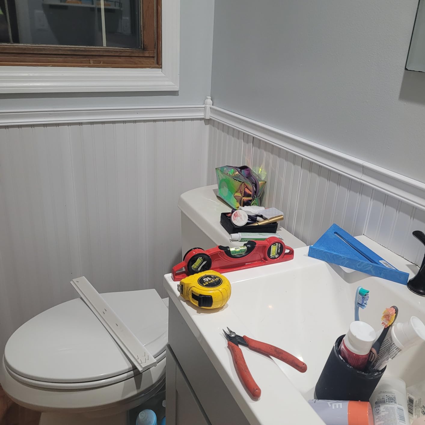 Art3d Beadboard Wainscoting Wall Panel Kit, 37.8 x 9.84 Inch, Matte White customer photo 1