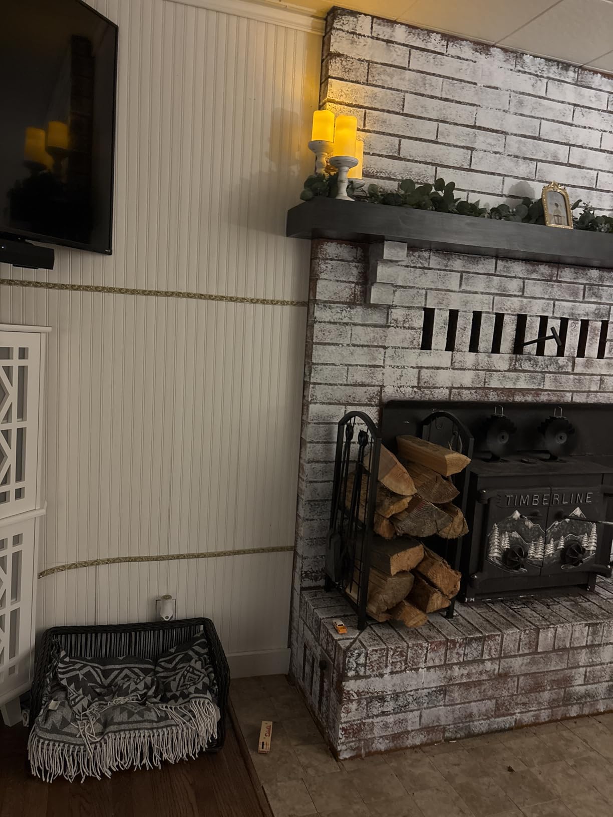 Art3d Beadboard Wainscoting Wall Panel Kit, 37.8 x 9.84 Inch, Matte White customer photo 2