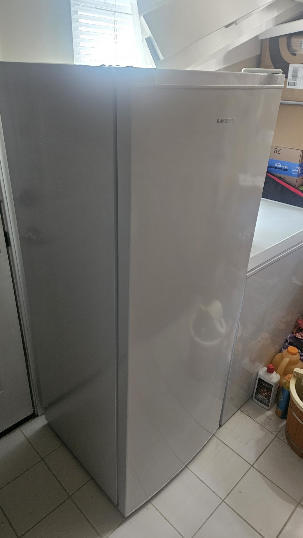 BANGSON 7.0 Cu.ft Upright Freezer, Convertible Freezer/Refrigerator, Black | Stand Up Freezer with 5 Shelves & 3 Drawers, Reversible Door, Upright Freezer for Kitchen, Garage, Office customer photo 2