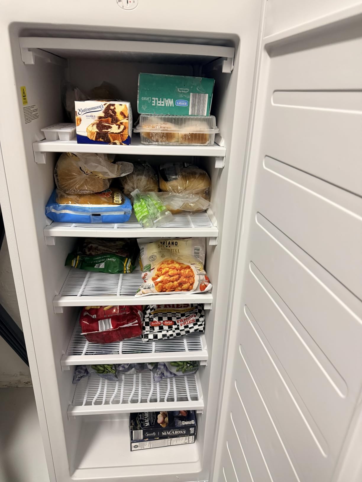 BANGSON 6.5 Cu.ft Upright Freezer for Apartment, Silver | Stand Up Freezer with Adjustable Thermostat, Large Capacity with 6 Freezer Storage Zones, Upright Freezer for Garage, Kitchen customer photo 2