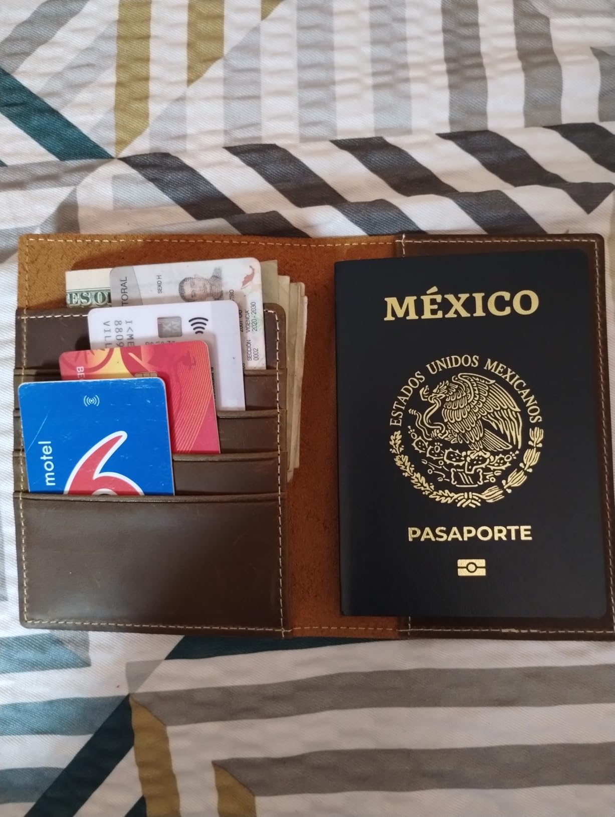 WANDERINGS Leather Passport Holder for Travel – RFID Blocking Passport Wallet & Cover for Men and Women – Slim Travel Wallet Case with Card Slots – Genuine Full Grain Leather – 5.5
