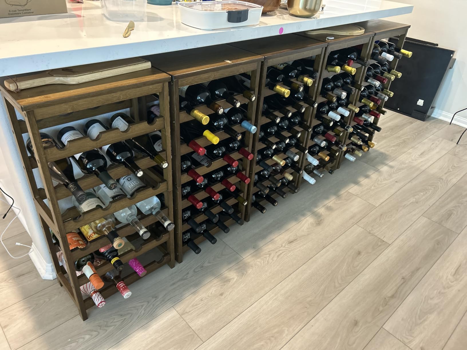 Wine Rack Freestanding Floor, 6-Tier Display Wine Storage Shelf customer photo 1