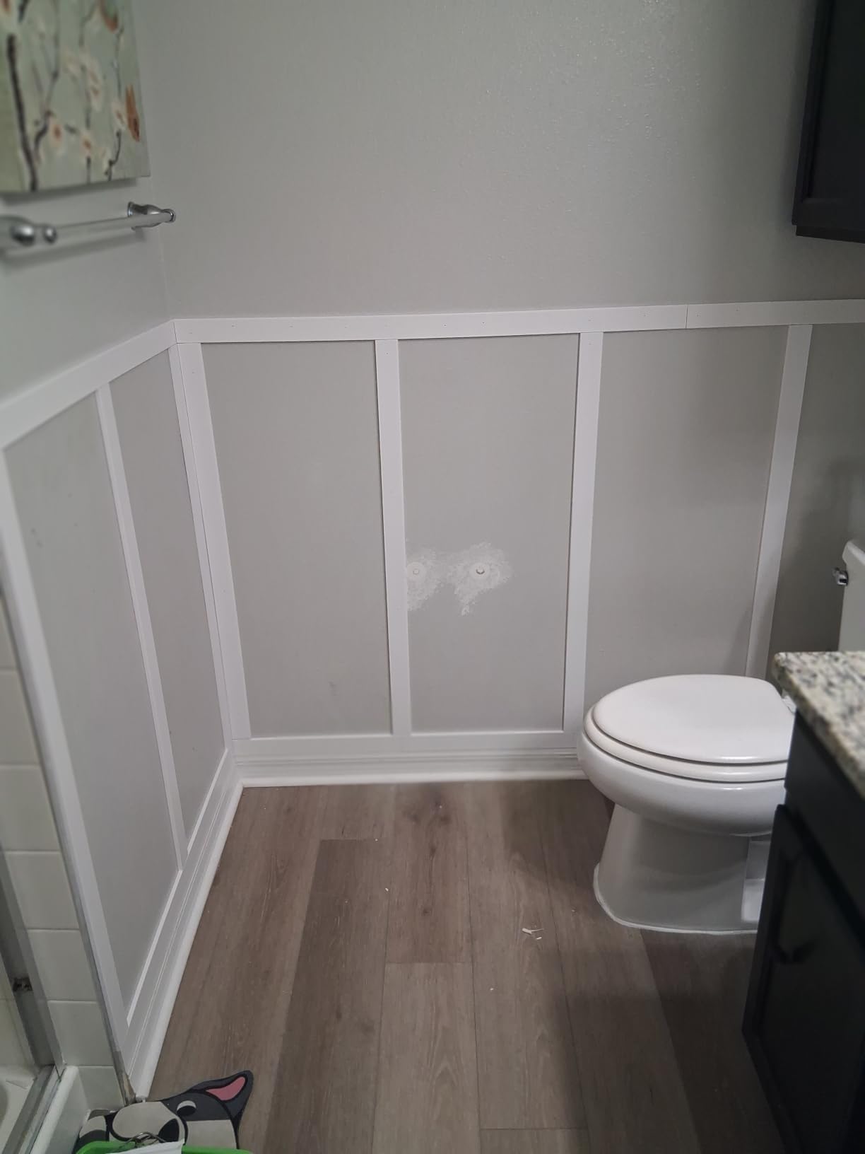 Art3d Pre-Cut Board and Batten Wainscoting Panel, Covers 10 ft, White customer photo 2