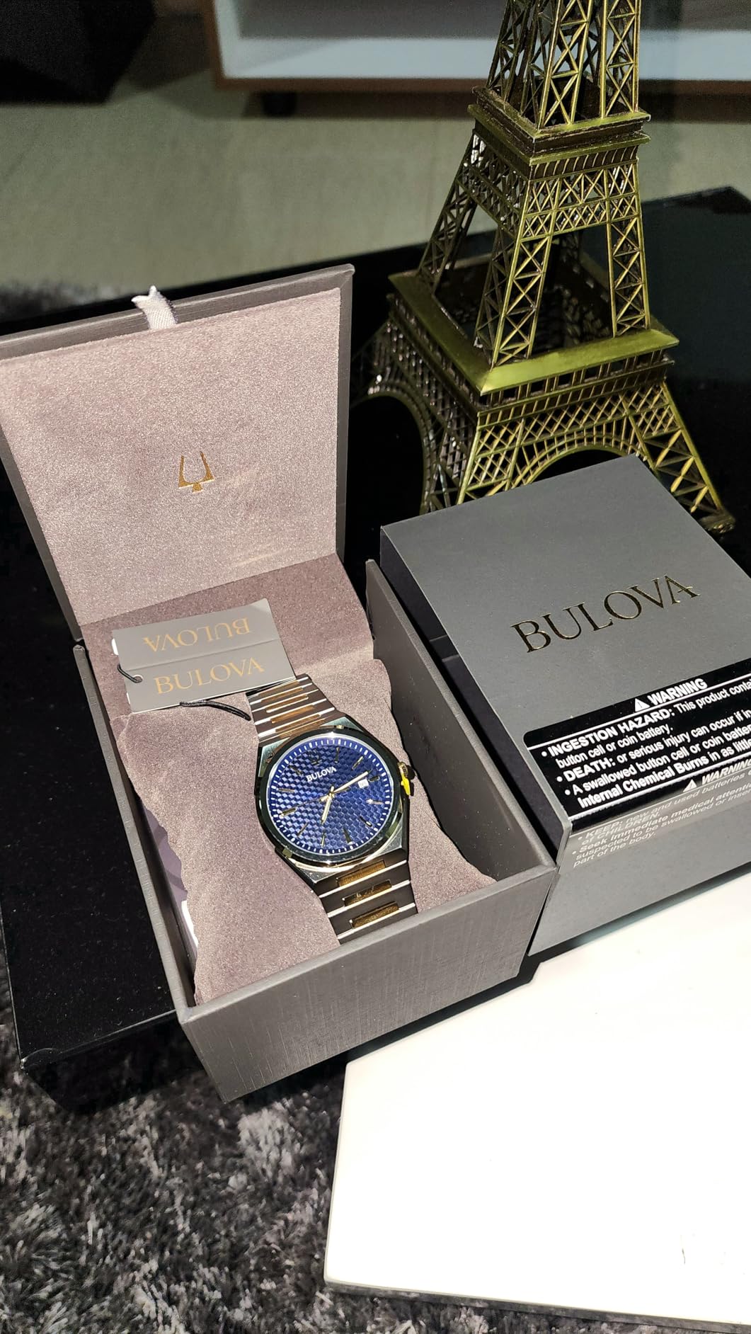 Bulova Mens Dress Classic Quartz Two Tone Stainless Steel Watch, Patterned Dial, 39mm customer photo 1