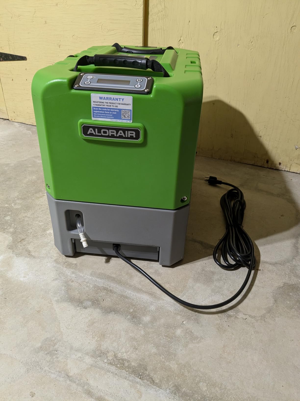 Smart WiFi LGR Commercial Dehumidifier 180 PPD (Saturation) with Hose, Industrial Dehumidifier with Pump, 6 Years Limited Warranty, cETL Listed, 85 PPD at AHAM, Flood Repair, Green customer photo 1