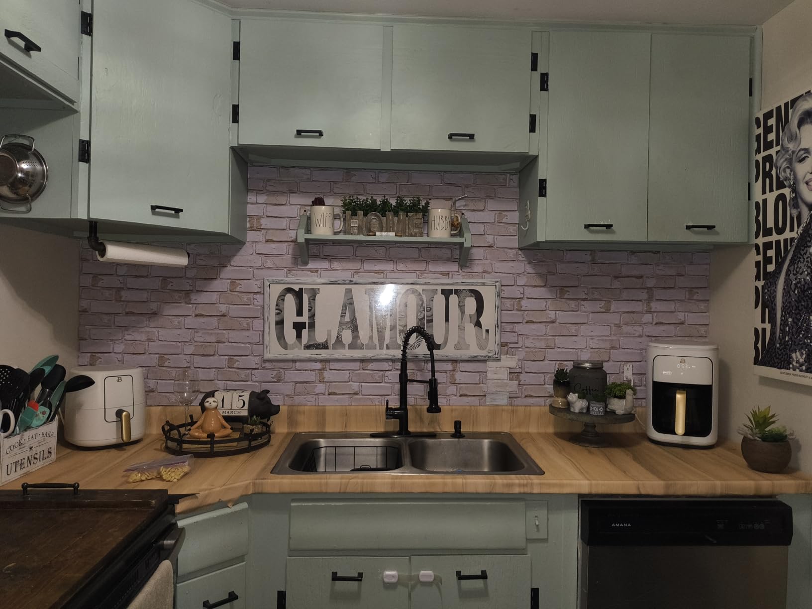 COMSTICKC 3D Faux Brick Wall Panels Peel and Stick customer photo 1
