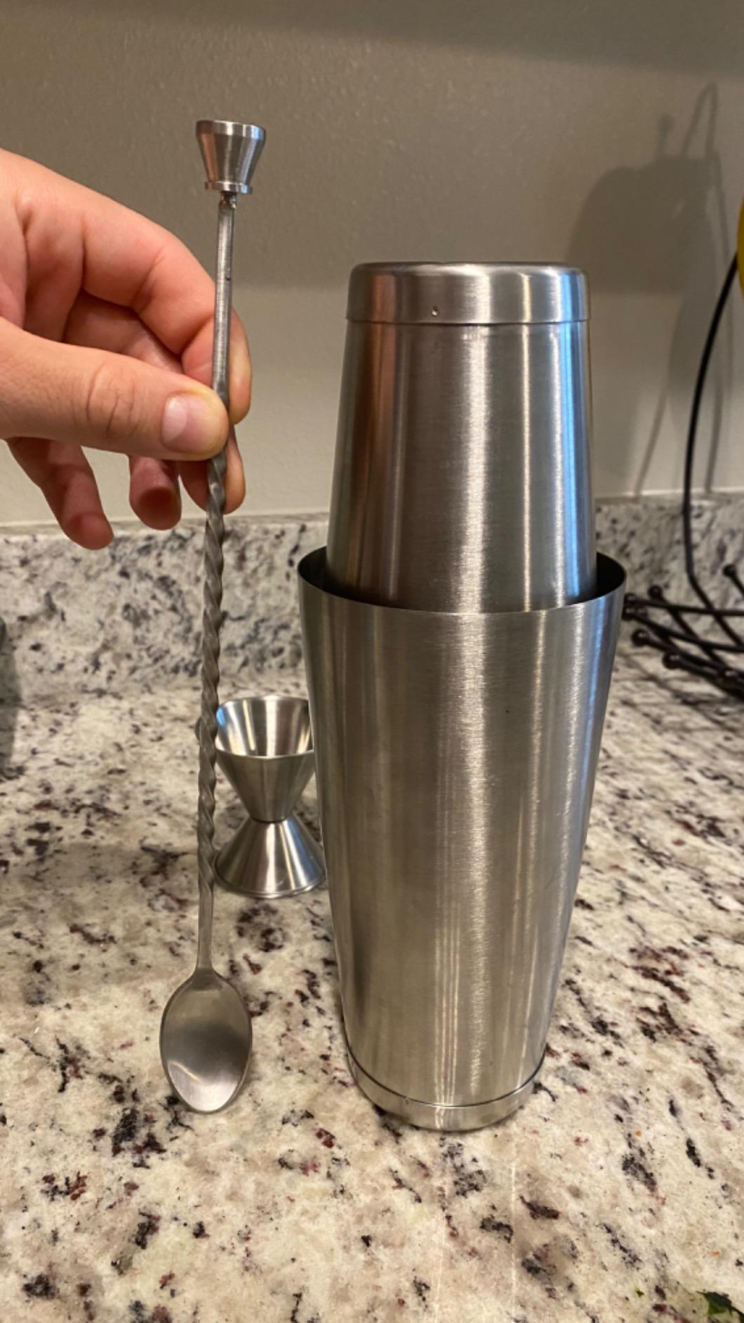 FineDine Stainless Steel Bar Set Cocktail Shaker Set Bartender Kit customer photo 1