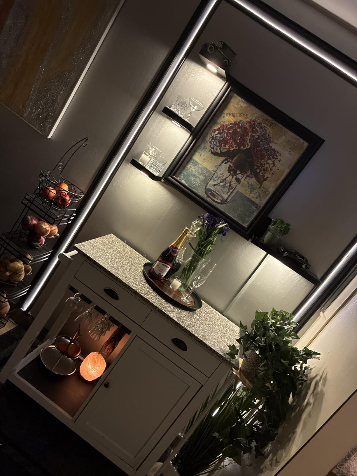 19.7ft Peel and Stick Chair Rail, 2.36 Inch, Stylish, White customer photo 1