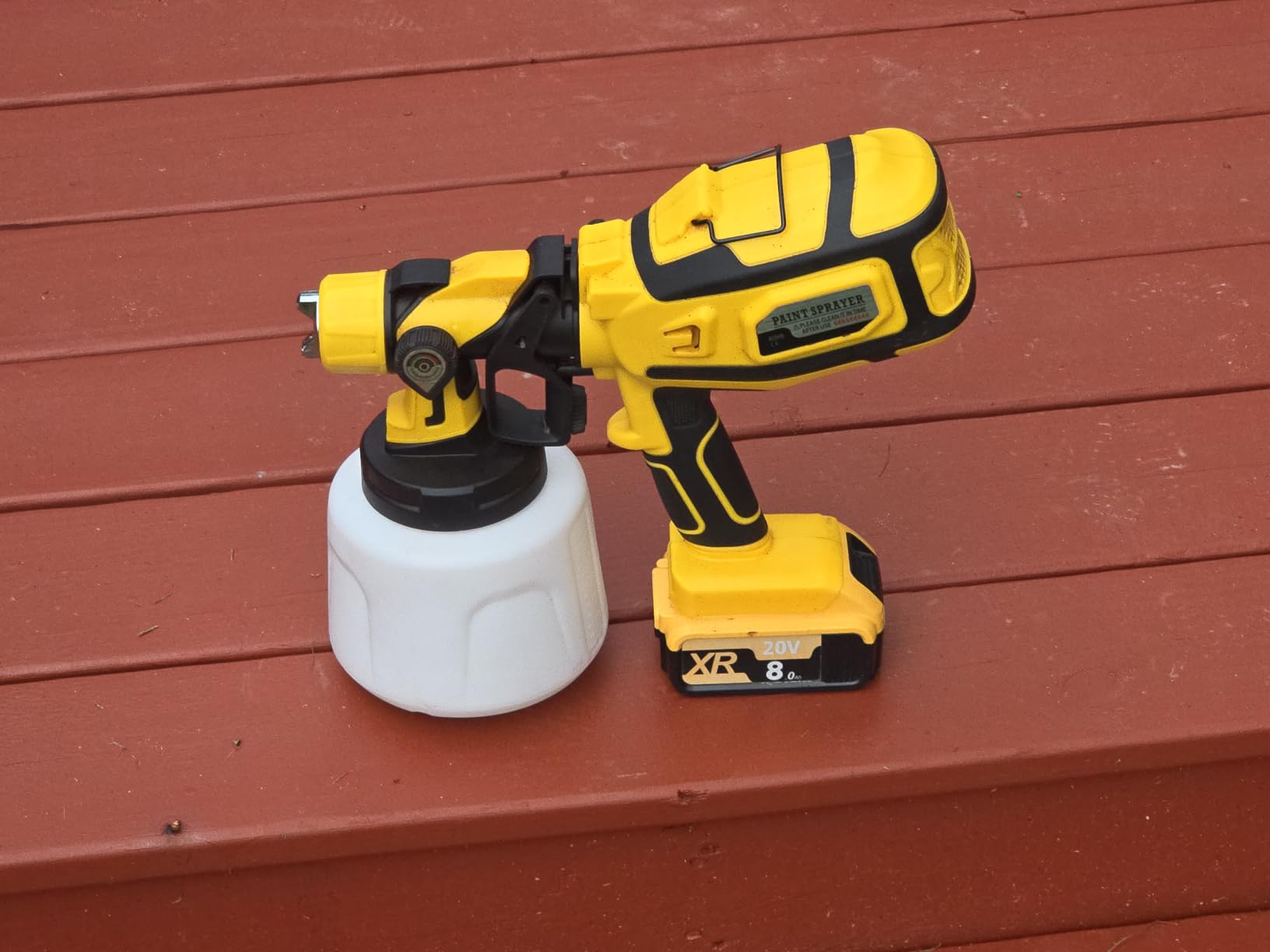 Cordless Paint Sprayer Compatible with DEWALT 20V MAX Battery (No Battery) customer photo 1