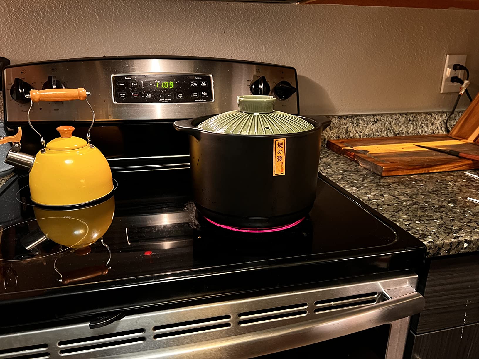 Ceramic Cooking Pot 2.1QT – Authentic Japanese Donabe Clay Pot – Earthenware Stew Pot for Slow Cooking, Casserole with Green Lid, Healthy & Non Toxic customer photo 2