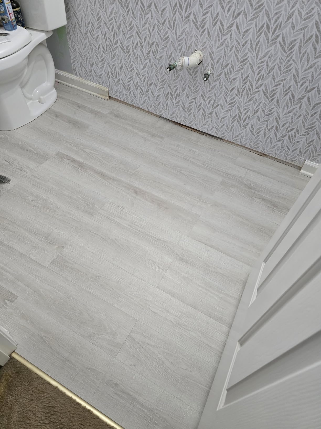 MULGREAT 36-Pack Peel and Stick Floor Tile 54 Sq Ft Vinyl Flooring Warm Oak customer photo 1