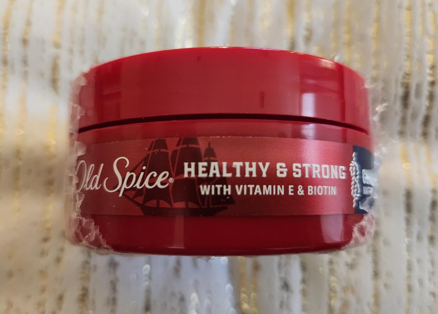 Old Spice Mens Hair Pomade, Healthy & Strong with Vitamin E & Biotin, Mens Hair Styling Pomade, Medium Hold, Matte Finish, 2.22 oz customer photo 1