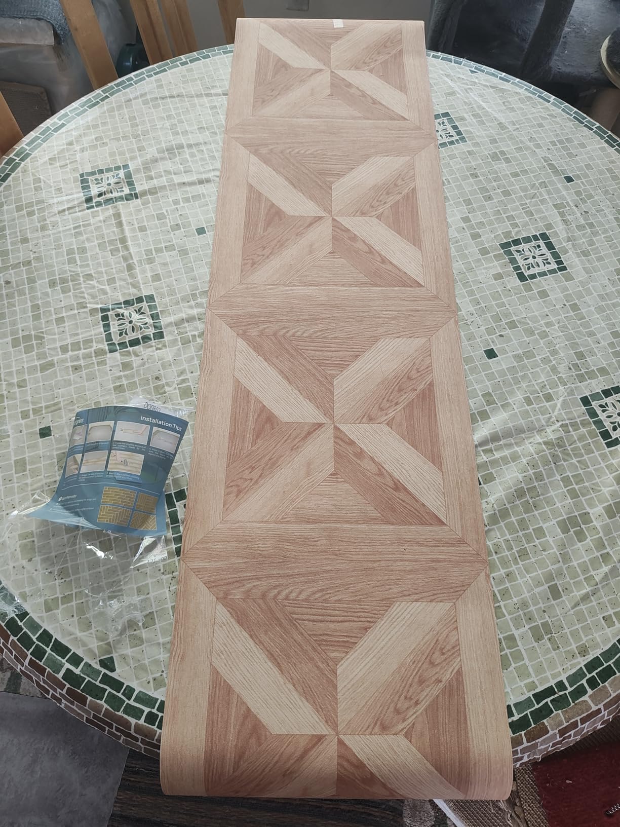 Livelynine 12x177 Peel and Stick Vinyl Floor Planks Wood Look Oak Wood Floor Tiles Peel and Stick Floor Tile Bathroom shed Natural Wood-Grain Laminate Flooring Tiles Renter Friendly Flooring Linoleum customer photo 1