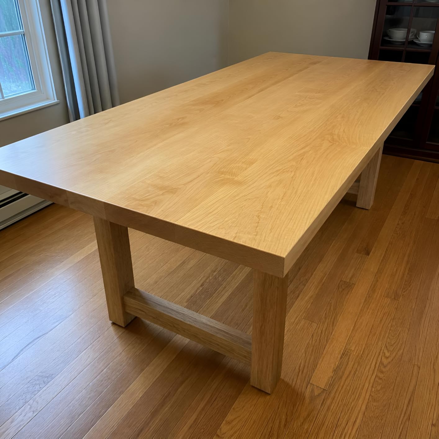 6FT Butcher Block Countertop – 72″ x 25″ x 1.5″ Solid Birch Wood Table Top, Unfinished Hardwood Slab for Kitchen Island, Washer Dryer Top, DIY Office Desk, Workbench & Dining Table customer photo 1