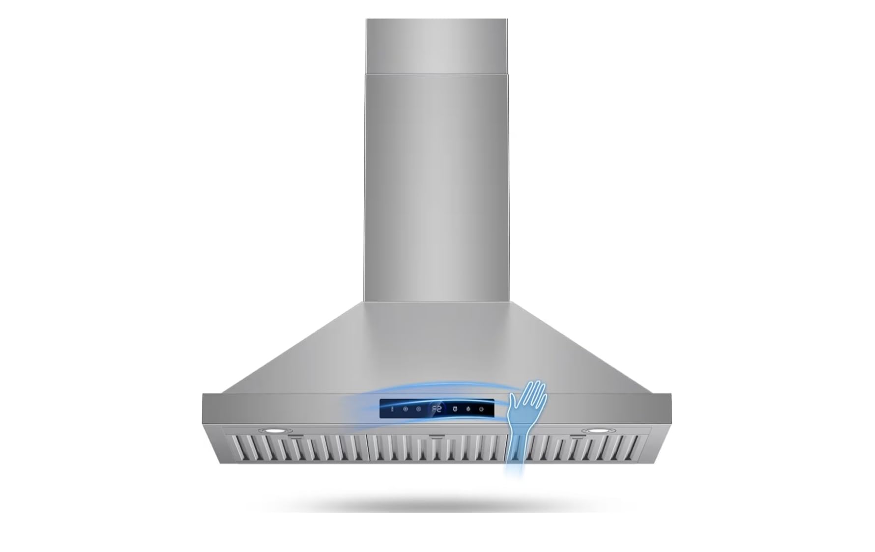 1200 CFM 30 Inch Wall Mount Range Hood, Stainless Steel Angled Design customer photo 2