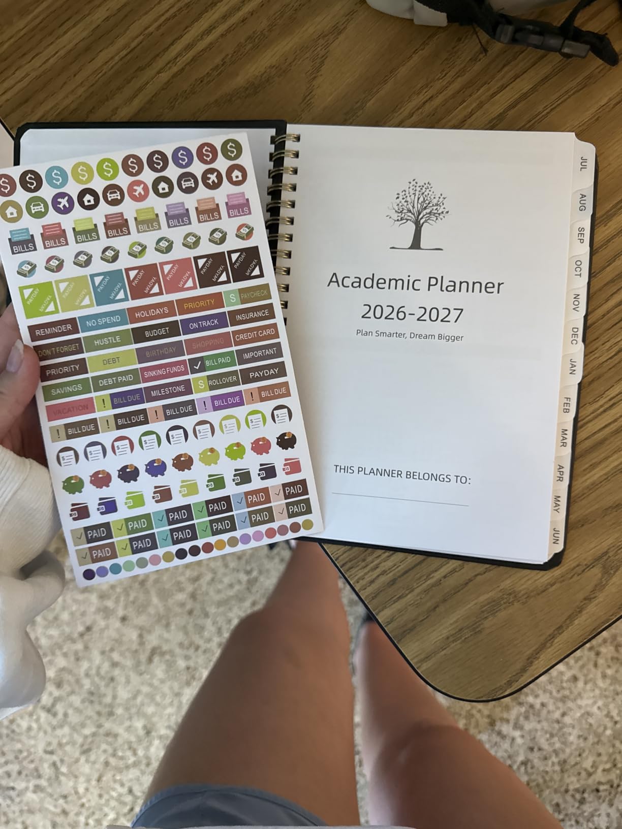 VALOME Planner 2026-2027, Weekly and Monthly Planner, 8.5