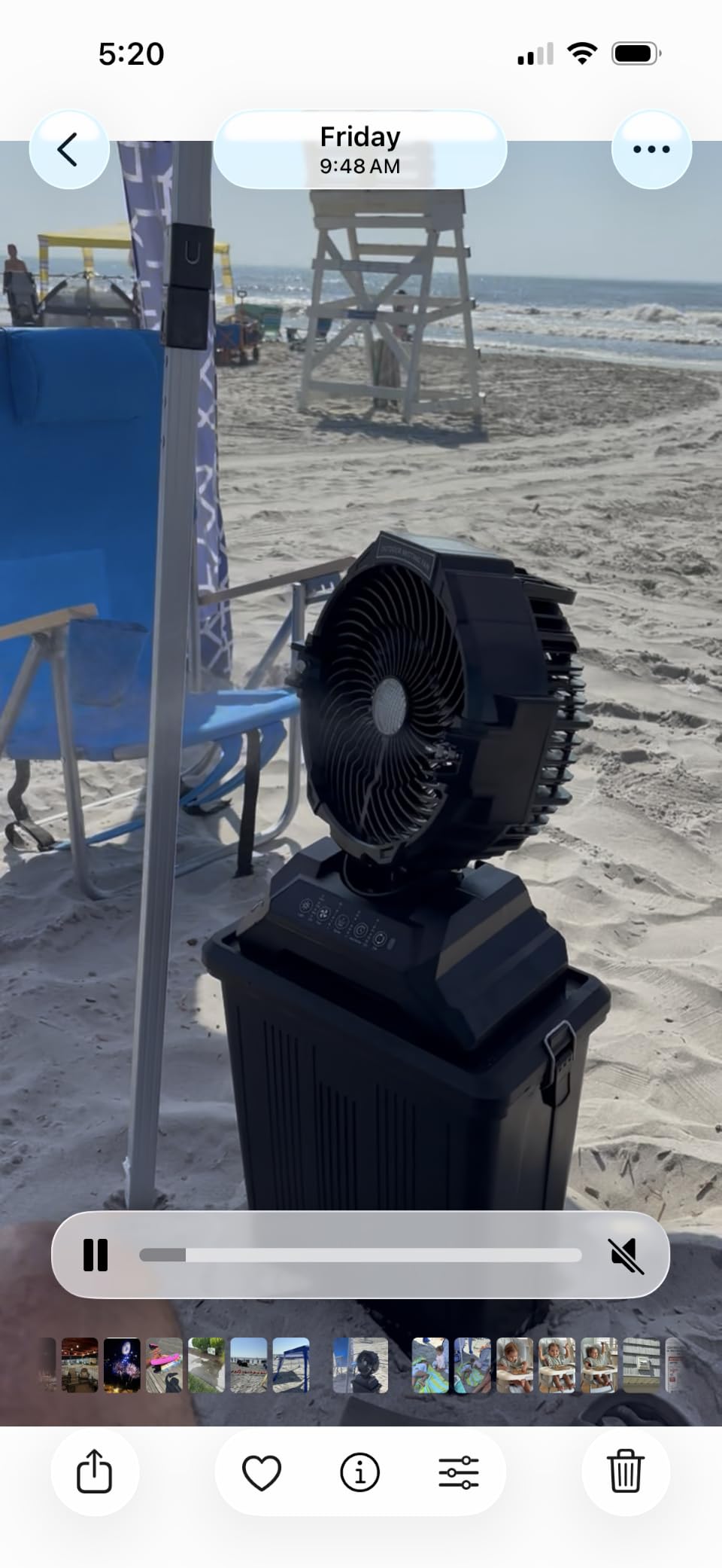 Portable Misting Fan for Outside, 70Hrs Camping Mister Fan,15L Cooling Fan with Remote, Ice Fan with 4 Spray Speeds,4 Misting Modes,3 Light Modes for Garden/Camping/Party/Fishing customer photo 1