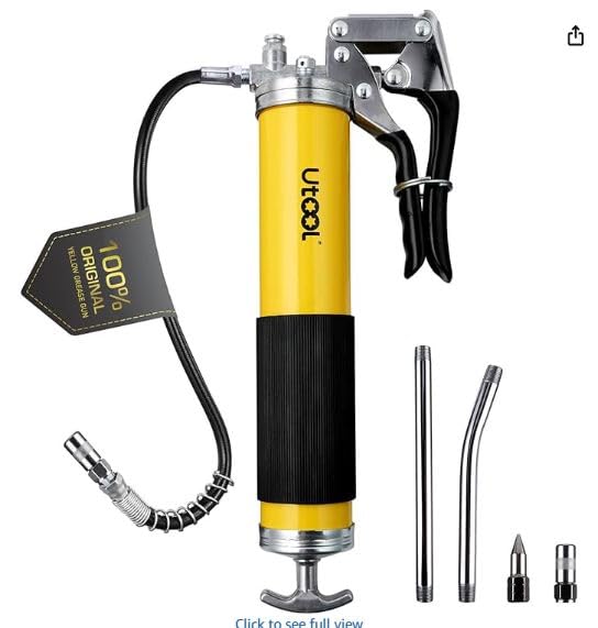 UTOOL 8000 PSI Heavy Duty Pistol Grip Grease Gun Kit, 14 oz Capacity customer photo 2