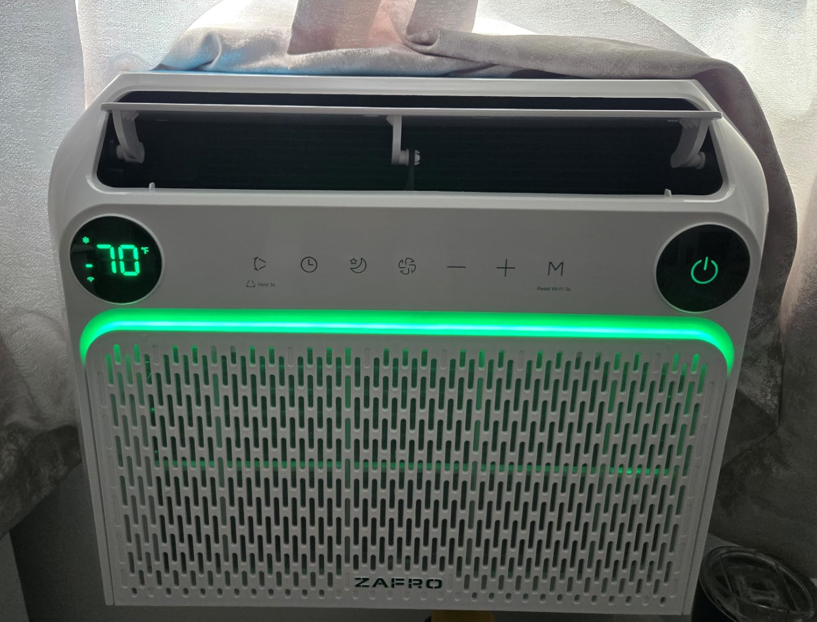 ZAFRO U Shaped Inverter Window Air Conditioner with Heat, Ultra Quiet (32dB) Window AC Unit and Heat Combo, 12000BTU ASHRAE (8100 BTU DOE) Smart Air Conditioner Window Unit, App/Voice/Remote Control customer photo 2