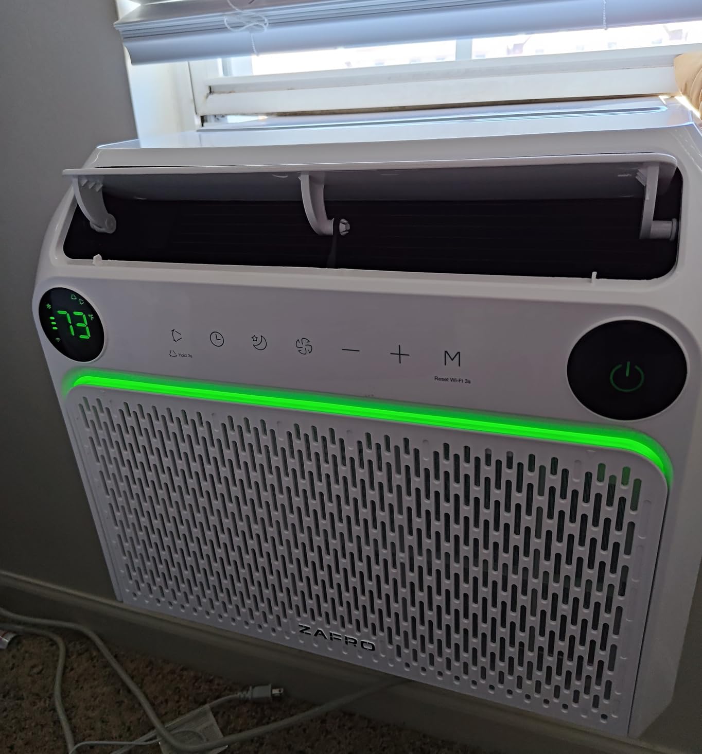 ZAFRO U Shaped Inverter Window Air Conditioner, Ultra Quiet (32dB), 10000BTU ASHRAE (6200 BTU DOE) Smart Air Conditioner Window Unit, App/Voice/Remote, Saddle Window AC Unit with Cool/Dry/Fan Modes customer photo 2