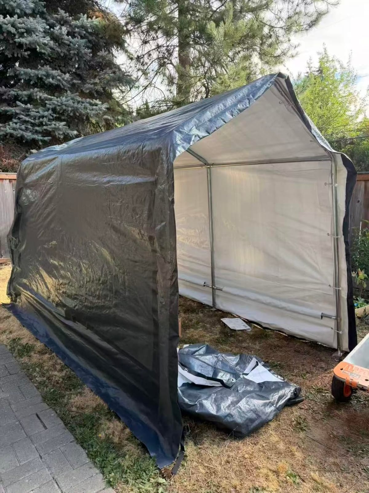 PHI VILLA 13x24ft Portable Garage Carport, Car Tents Storage Shed Canopy customer photo 1
