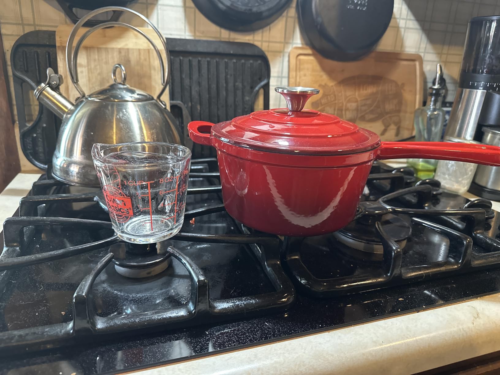 Leonyo 1Qt & 2Qt & 3Qt Enameled Cast Iron Saucepan Set, Pistachio Green customer photo 2