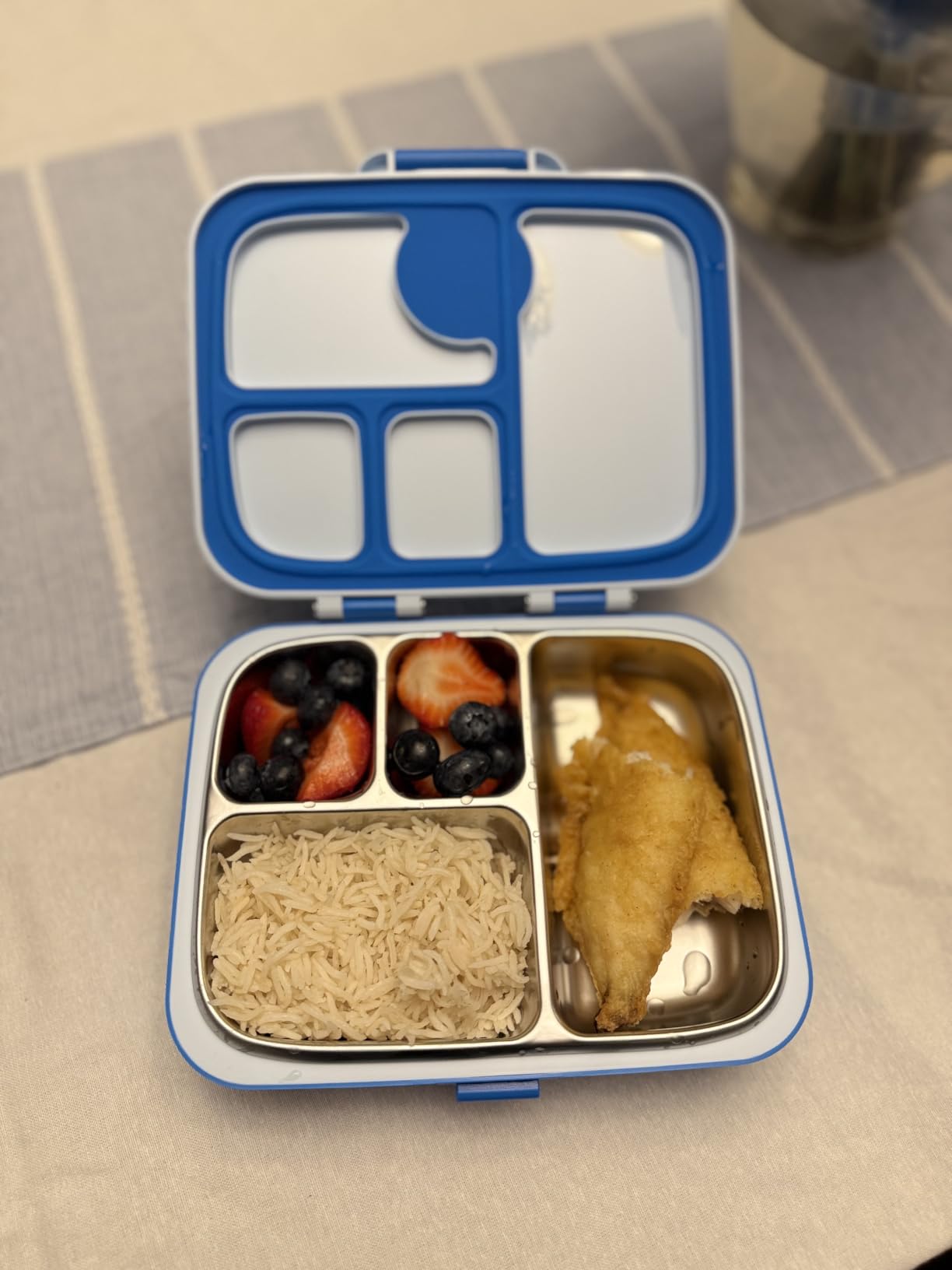 Kids Stainless Steel Bento Lunch Box, 4 Compartments customer photo 1