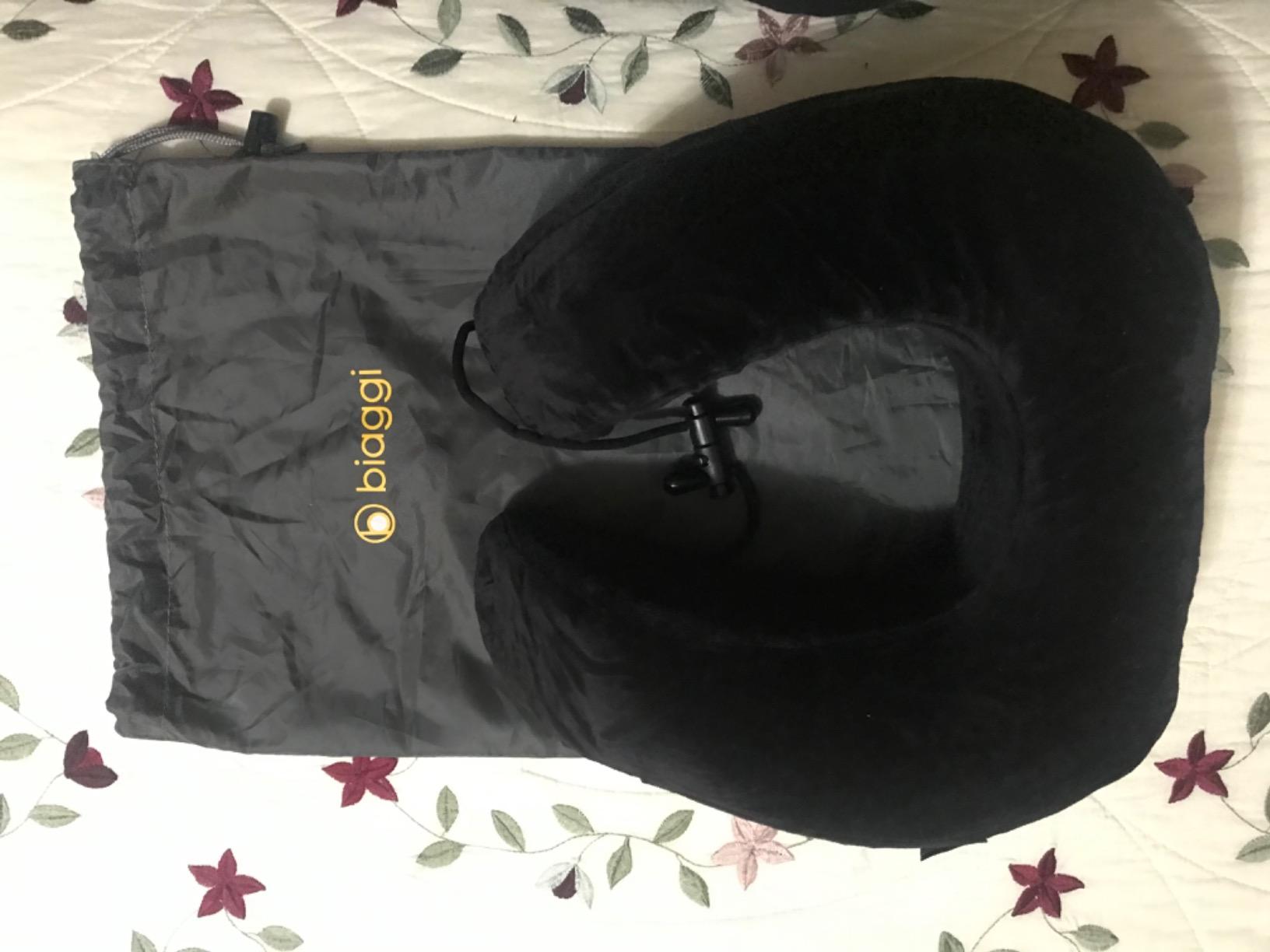 Everlasting Comfort Upgraded Neck Pillow for Airplanes – Memory Foam Travel Headrest for Flying – Portable Multi-Position Travel Pillows with 360°Support – Long Flight Essentials for Sleep & Home Use customer photo 2