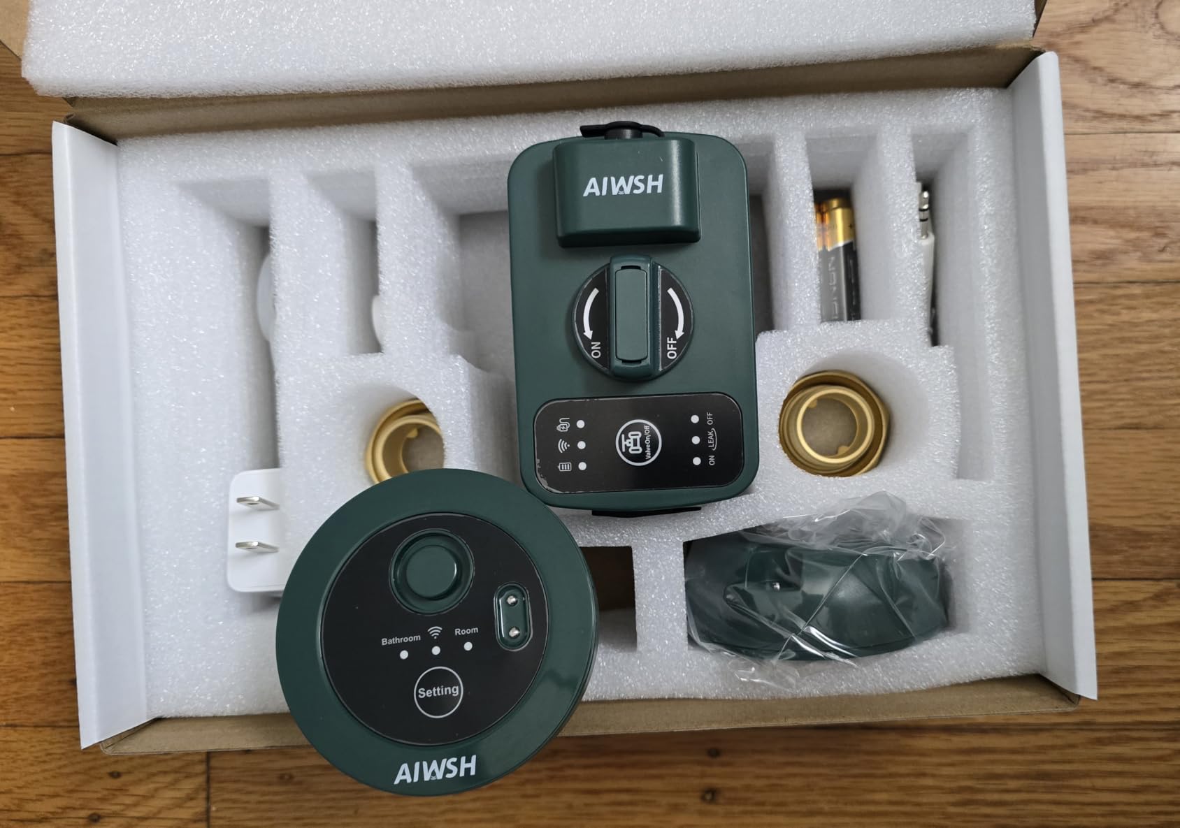 Smart Automatic Water Shutoff Valve & Leak Detector, 15 Sec Auto Shut-Off, Whole-Home Leak Protection System, LoRa Coverage, Fits 3/4