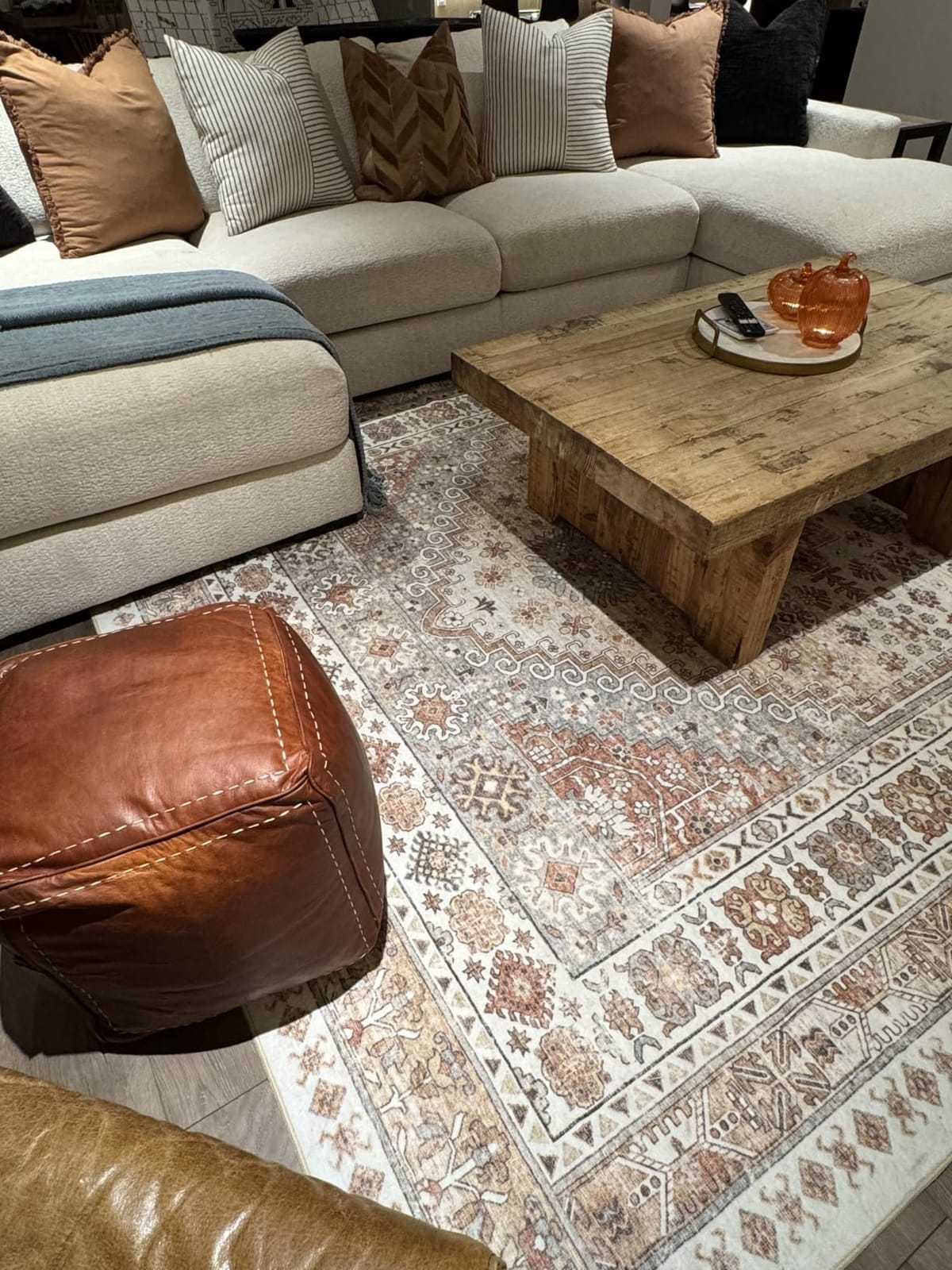 zesthome 3x20 Runner Rug Non Slip,Washable Hallway Runner Rug,Orange customer photo 1