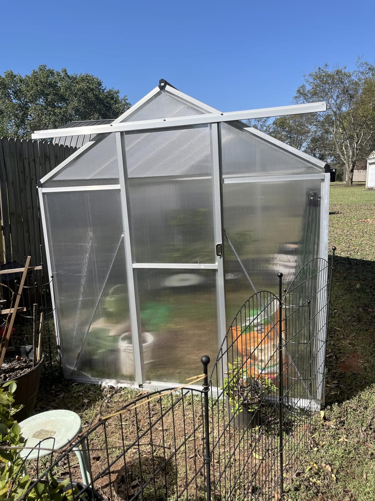 Garvee 6x10 FT Greenhouse - Large Aluminum Greenhouses for Outdoors customer photo 2
